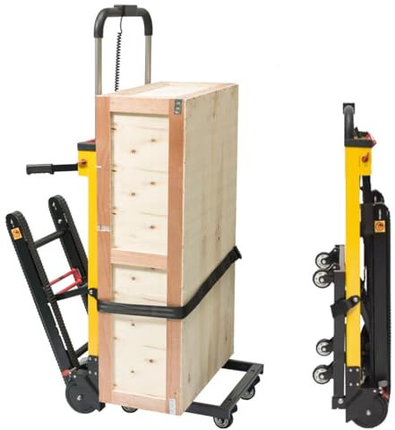 Sube-Escaleras Eléctrico,Carretilla De Mano Plegable,Aleación De Aluminio,Sube-Escaleras Con Orugas Eléctrico,Carretilla Para Subir Escaleras,Motor Sin Escobillas A