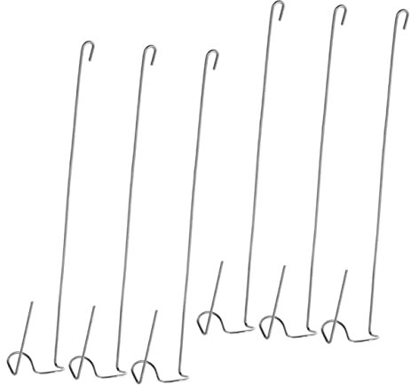 Yardenfun Ganci Per Piante Aeree in Acciaio 6 Pezzi Supporto Per Tillandsia e Felci Appese Decorazione Casa Ufficio