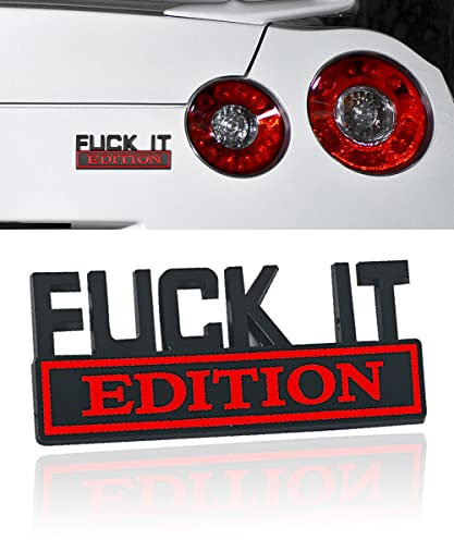 Flaconi 3D Aufkleber Auto,Auto Sticker Tuning,Auto Aufkleber,Aufkleber Auto Tuning,Autoaufkleber Heckscheibe,Autoaufkleber,Auto Sticker,Geeignet für Allgemeine Fahrzeuge (Schwarz-Rot, F)