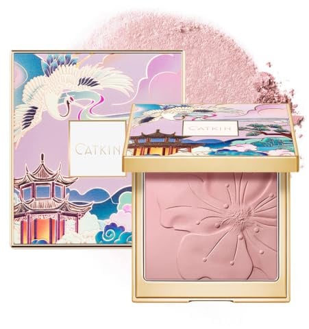 CATKIN Blush Polvere, Altamente Pigmentato, Leggero e Lunga, Opaco, 10g | Fard e Illuminante 2 in 1, Facile da Modellare, Non Forma Grumi, Si Sfuma Facilmente, Idratante, Finitura Naturale e Salutare
