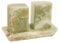 Radicaln Marble Salt and Pepper Shaker Set With Tray 3.5'' Inches Green Onyx Handmade Seasoning Salt and Pepper Grinder Set