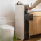 Hoher Badezimmerschrank mit transparenten Schubladen und Handtuchaufbewahrung, schmales und schlankes Design für kleine Räume, ideal für Küche, Waschküche und Wohnzimmer