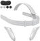Original Head Strap Kit for Oculus Quest 2 Headset, Replacement HeadStrap for Meta Quest 2 —Oculus Quest 2 Head Strap，1 Pair Battery Covers，EVA Lens Cap，4pcs Joystick Caps