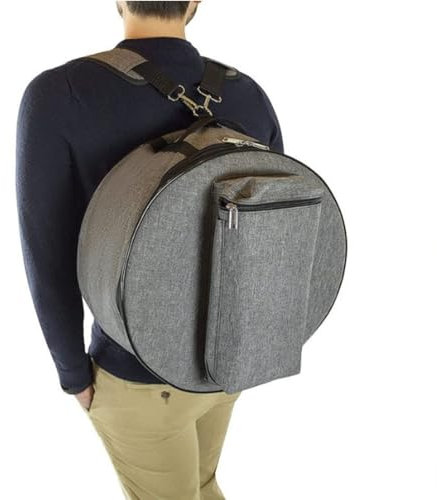 Generico Borsa per Rullante Borsa per Piatti Custodia per Rullante Custodia Morbida per Rullante Valigia Rigida Borsa per Il Trasporto del Tamburo Custodie per Tamburi Panno Oxford Rosso