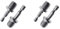 2 Pcs/Set M14 Hexagon Connecting Rod Adapter Drill Chuck 1/4 Connecting Rod Stainless Steel Parts 1/4 M14 Hexagon Connecting Rod Adapter 2 Pcs Stainless Steel Drill Chuck Parts