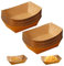 Ksvaye 100 Piezas Cuencos Desechables Bandejas Desechables Bandejas de Cartón Kraft Cajas para Papas Fritas de Papel Kraft para Curry, Salchicha,Ensalada, Papas Fritas, Sushi,12,5 x 8,3 x 3,6CM