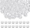PATIKIL 8mm Rondelle Cuentas de Cristal, 100 Piezas de Bolas de Cristal Facetadas Suelta Espaciador de Cuentas para Hacer Joyas Pulsera Collar Pendientes Móviles Artesanales, Transparente