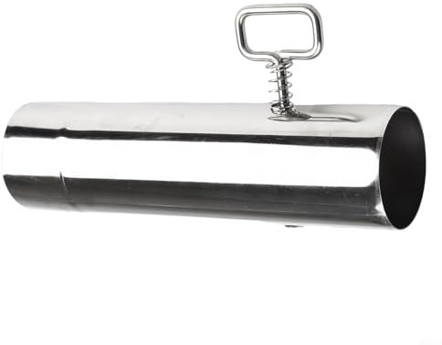 Tubo per camino in acciaio inox, 60 mm, resistente al calore, per esterni e interni, per barbecue e camino, protezione per canna fumaria