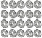 M METERXITY 20-Pack F688ZZ Flanged Ball Bearing, 8mm x 16mm x 5mm Double Metal Shielded Z1 Chrome (GCr15) Steel Flange Rip Bearings for Wheelbarrow/Printer/Fax Machines/Power Tools