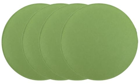 CB Home & Style Filz Sitzkissen Stuhlkissen Polster Auflage Kissen 4er Pack rund oder eckig (Grün, Rund - ø35cm)