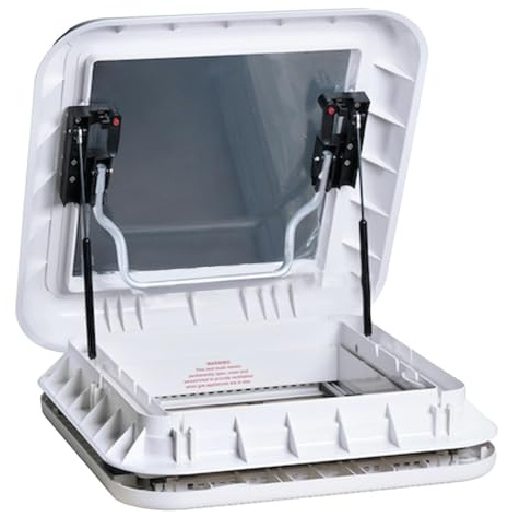 Adventurer Sky Light - 400 X 400 Caravan Campervan Horsebox & motorhome 40cm x 40cm Roof Vent - White Trim