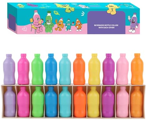 Qubitly Funny Bottle Flip Challenge Game, Multi Person Interaction Bottle Flip Game, Popular Group Games for Parties & Birthday Celebrations, Ideal Educational Toys Gifts for Kids & Adults