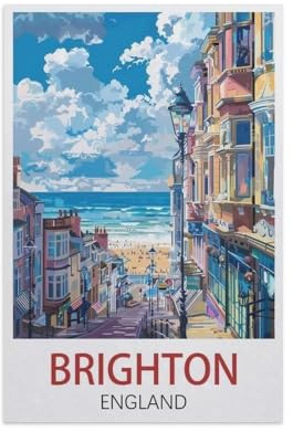 Brighton England，Jigsaw Puzzle for Adults 1000 Piece for Kids Age 12 Years Up Paper Puzzles Educational Game（50x70cm）-II6