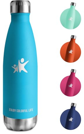 Botella Agua Termica 750ml, Botella Agua Acero Inoxidable sin BPA, Botella Termica con Doble Pared, Termo para Escuela, Oficina, Deporte