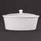 Olympia Whiteware Oval Casserole Dish 22L 262X188X155mm Cocotte Creuset