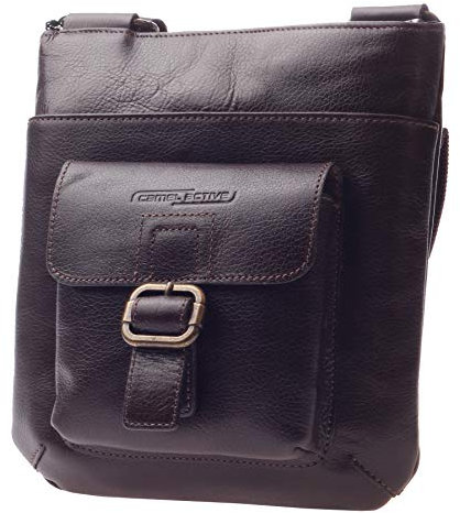 camel active Senegal Umhängetasche, 29 Dunkelbraun, Schultertaschen