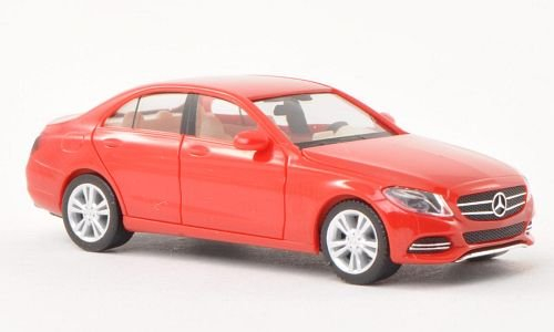 Mercedes C-Klasse (W205) Avantgarde, rot, Modellauto, Fertigmodell, Herpa 1:87