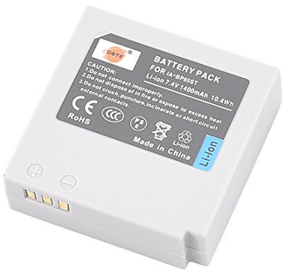 DSTE Rechange Batterie pour Samsung IA-BP85ST VP-HMX08 VP-HMX10 VP-HMX10C VP-HMX20C VP-MX10 VP-MX20 VP-MX25 HMX-H100 HMX-H104 HMX-H105 HMX-H106 SC-HMX10 SC-HMX20C SC-MX10