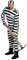Boland 83818 - Erwachsenen-Kostüm Gefangener, Größe M/L, Shirt, Hose und Mütze, Kostüm-Set, Häftling, Karneval, Mottoparty