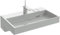 JACOB DELAFON Lavabo en céramique avec lumières LED autoportantes, dimensions 80 x 49 cm, nettoyage et entretien faciles Un trou central pour robinetterie EXD9112-00