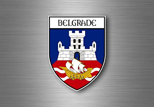 Aufkleber sticker autoaufkleber wappen schild flagge serbien belgrad
