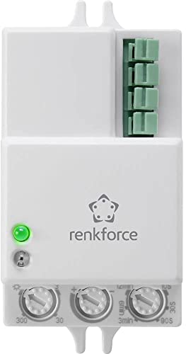 Renkforce 1530623 Decke, Wand HF-Bewegungsmelder 360 ° Relais Weiß