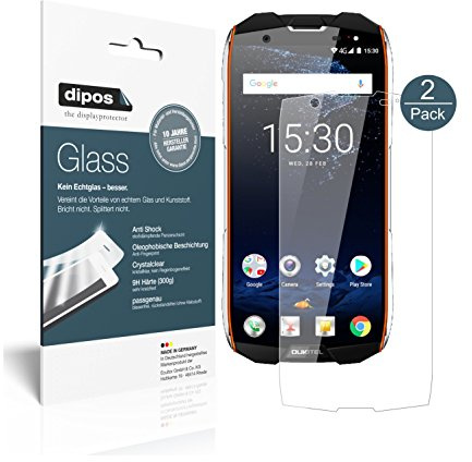 dipos I 2x Screen Protector compatible with Oukitel WP5000 Flexible Glass 9H Display Protection