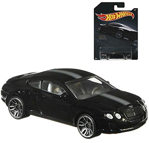 Hot Wheels 1:64 Scale Black Bentley Continental Supersports 3/6 Diecast Model Car