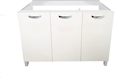 Mabel srl Meuble sous vasque 3 portes 120 cm Couleur blanche