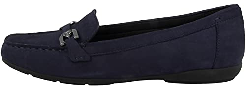 Geox D Annytah Moc A, Mocassini Donna, Blu (Dk Blue), 40 EU