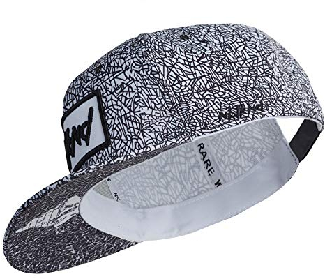 Nebelkind Snapback-Cap-Herren Damen Linien Schwarz-Weiss, Einheitsgröße OneSize, Größenverstellbar, Unisex, hochwertige Basecap trendig, Streetwear Style, Baseball-Kappe mit geradem Schirm, Retro