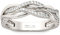Jeulia Damen Verflochten Ringe Sterling Silber Einfache Ringe Schmuck für Verlobungsring Trauring Ehering (53 (16.9))