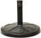 Garden Mile Round Rattan Effect Garden Parasol Umbrella Base - Heavy Duty Strong Stable Hardwearing Furniture Umbrella Stand for Patio, Garden, Outdoor, Yard Decor - Black (10Kg)