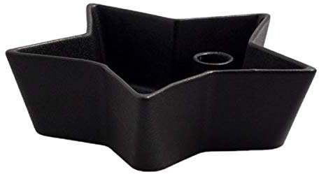Storefactory - Lidatorp Stjärna - Stern - Kerzenleuchter - Kerzenständer - Farbe: Schwarz - Keramik - Maße (ØxH): 21 x 6 cm