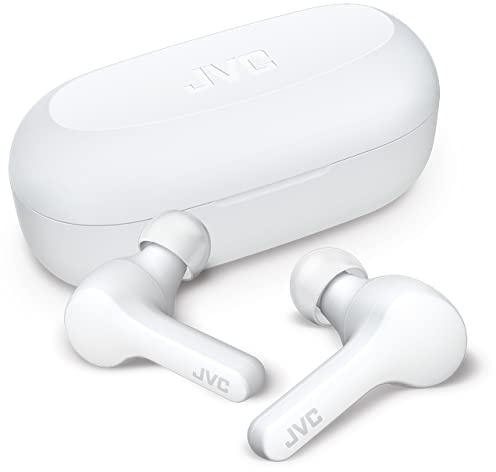 JVC HA-A7T Gumy True Wireless Bluetooth earphones, up to 15 hours battery life, IPX4 water resistance in coconut white