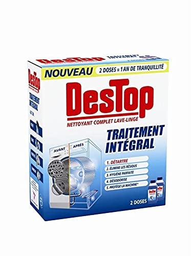 DESTOP - Traitement Intégral Pour Lave-Linge 2 Doses - Lot De 3 - Offre Special