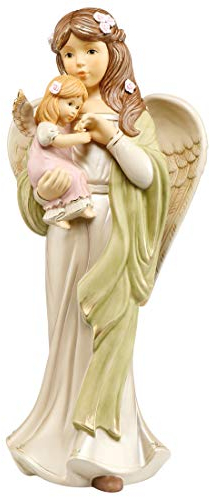 Goebel X-Mas Engels-Figur Himmlischer Beschützer aus Porzellan Mehrfarbig, Maße: 23cm x 20cm x 50cm, 41-533-05-1