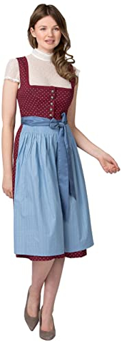 Stockerpoint Damen Julina Midi Dirndl, Bordeaux, 48