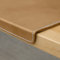 Hamosons â€“ Hochwertige Schreibtischunterlage mit Kantenschutz/Gewinkelte Schreibtischauflage aus Büffel-Leder GröÃŸe L, Natur-Beige, Modell 26311