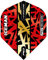 RED DRAGON Hardcore Gerwyn Price Rot und Gold Premium Standard Dartflug - 3 Set pro Packung (insgesamt 9 Dart-Flights)