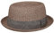 Stetson Strohhut Pork Pie Robstown Toyo - Sonnenhut Damen/Herren - Strandhut - Hut aus Toyo-Stroh mit Sonnenschutz 40 - Fedora Frühjahr/Sommer - Sonnenhut Altrosa M (56-57 cm)