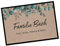 Herz & Heim® Personalisierte Fußmatte mit eigenem Wunschtext, Eukalyptus-Motiv, Innenbereich, rutschfest 60 cm x 40 cm (B/H)
