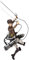 Total Anime Attack on Titan Eren Jaeger - 6.5-Inch Figure with Swappable Faceplates, Alternate Hands, and Weapon
