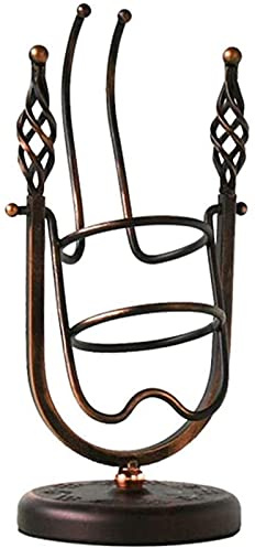 Tisch-Weinregal, Schmiede-Weinregal, Dekoration, Champagner, kleines Weinglas, Präsentationsständer, kreative Dekoration, Kupferfarben, Metall, Weinglas