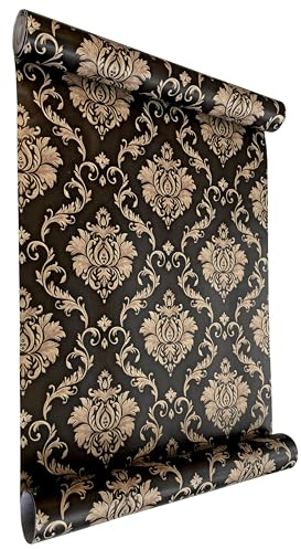 I K H E Malarka Selbstklebende Tapete, PVC Folie, Tapete, Klebefolie, Aufkleber (1 x Rollen - 0,8mm Stärke) große Auswahl, Breite 45cm Lange 10m (HY9433)