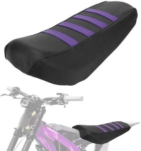 Sitzbezug für Surron Sur Ron Light Bee S/X Electric Dirt Bike Seat Cover | PVC-Sitzbezug, Streifendesign,Doppelt Genähte Nähte,Elastische Montage,Passend für Surron S/X Viola