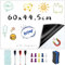 Ziamzra Whiteboard Magnetisch 60x44.5 cm Magnetfolie Weiß Whiteboard Folie Tafelfolie Magnetisch für Magnettafel Küche Kühlschrank Büro Zuhause Wochenplaner Einkaufsliste