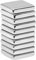 Magnete für Magnettafel 10x10x4 mm 20 Stück extra Starke Neodym Magneten Rechteckig Magnet fuer Whiteboard,Pinnwand extreme stark kleine Magnetplättchen eckig Flach Silber Magnetplatten