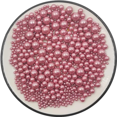 Perles comestibles de 120g en sucre doré rose Streusel pour desserts perlé Décoration de gâteaux Décorations pour biscuits Cupcakes sucrés pour mariages et décoration de gâteaux au quotidien