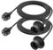 FIRMERST Wasserdichte Lampenfassung E27 mit Kabel Outdoor 4,5m 2 Stück Schwarz